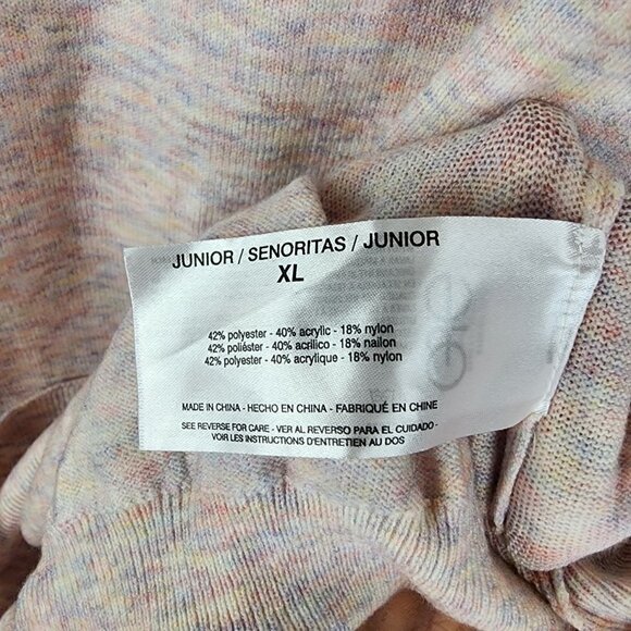 Ella Moss Heathered Balloon Sleeve Sweater XL - Picture 6 of 6